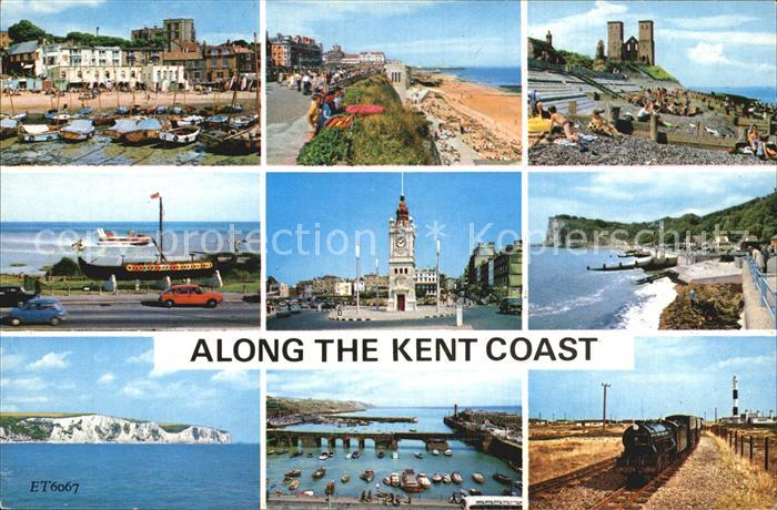 Kent The Harbour Viking Ship White Cliffs Dover Palm Bay Cliftonville Clock Towe