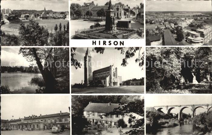 Hirson Teilansichten Kirche Bruecke Panorama