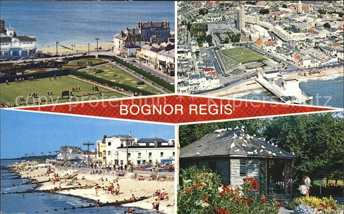 Bognor Regis Fliegeraufnahme Strand Park Huette