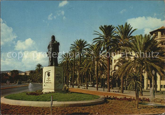 Palma de Mallorca Monumento a Ramon Llull Paseo de Sagrera