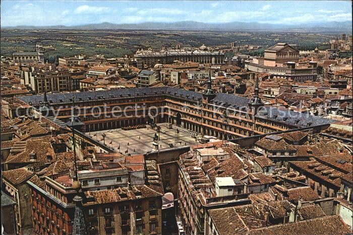 Madrid Spain Panoramica de la Plaza Mayor