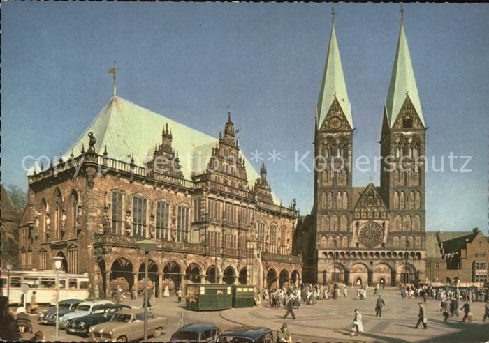 BREMEN  CITY Rathaus und St Petri Dom