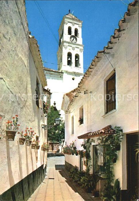 Marbella Andalucia Calle tipica y Parroquia al fondo
