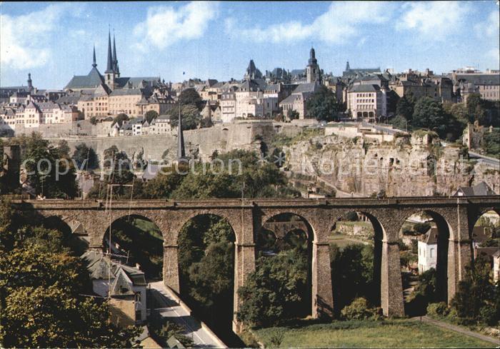 LUXEMBOURG  Luxemburg Vue generale avec le rocher du Bock