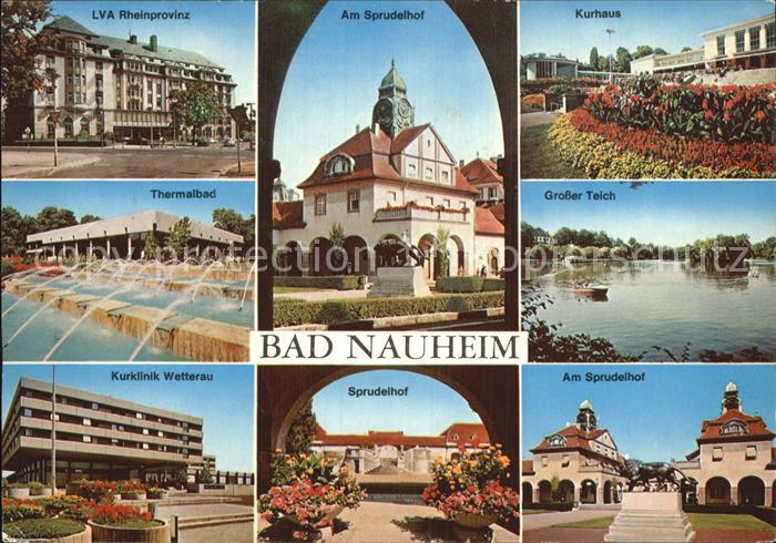 Bad Nauheim LVA Rheinprovinz Am Sprudelhof Kurhaus Gr Teich Kurklinik Wetterau T
