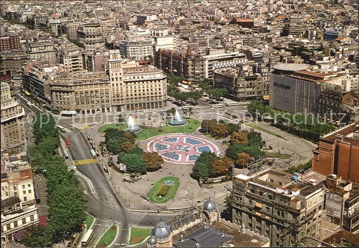 Barcelona Cataluna Plaza de Cataluna Vista aerea