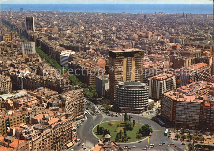 Barcelona Cataluna Plaza Calvo Sotelo y vista parcial