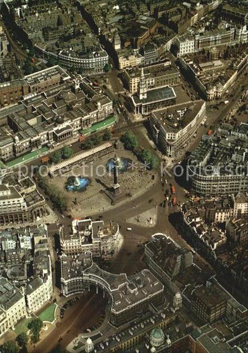 London Trafalgar Square Aerial view