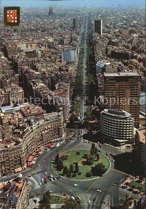 Barcelona Cataluna Placa Francesc Macia i Diagonal