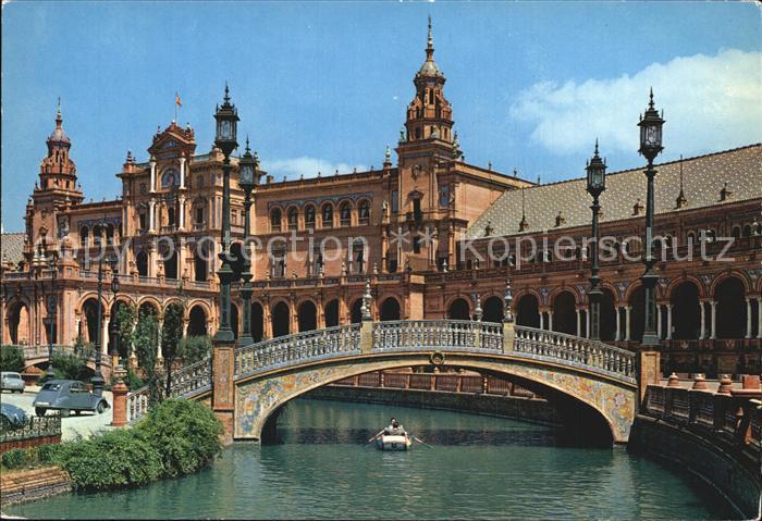 Sevilla Andalucia Plaza de Espana Vista parcial