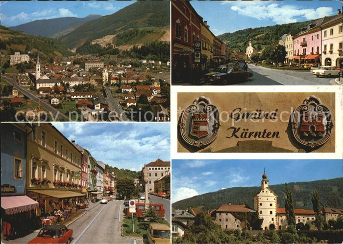 Gmuend Kaernten Stadtblick Teilansichten Schloss