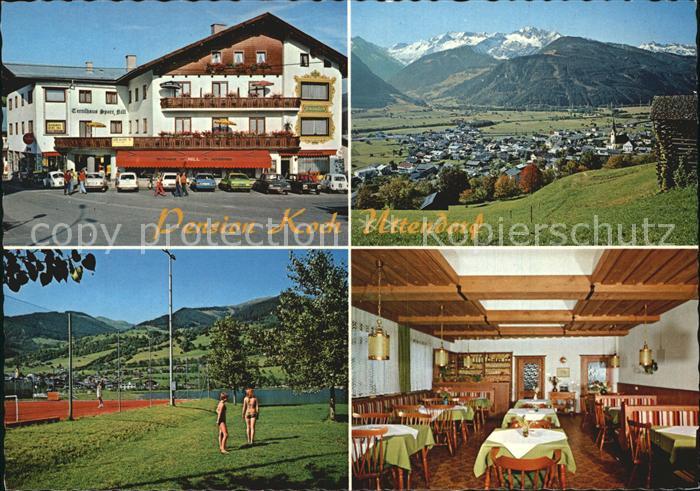 Uttendorf Salzburg Panorama Pension Koch Gastraum Tennisplatz
