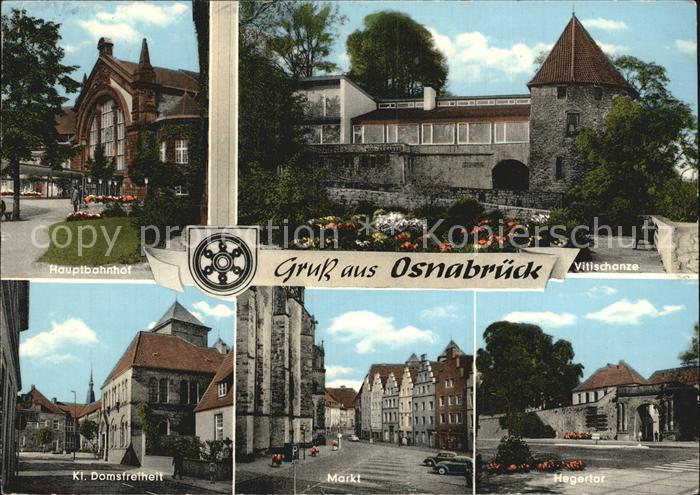 Osnabrueck Hauptbahnhof Vitischanze Kl Domsfreiheit Markt Hegertor