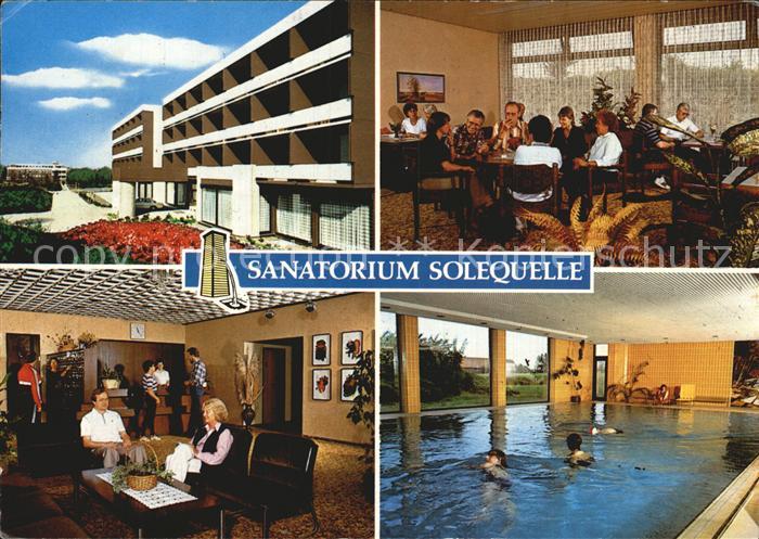 Bad Westernkotten Sanatorium Solequelle Gastraum Hallenbad