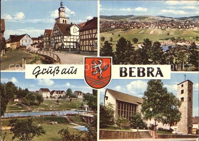 Bebra Dorfpartie Panorama Schwimmbad Kirche