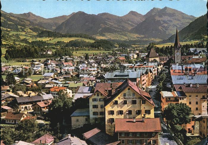 Kitzbuehel Tirol Blick von der Pfarrkirche