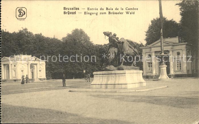 Bruessel Bruxelles Eingang zum Bruesseler Wald Entree du Bois de la Cambre