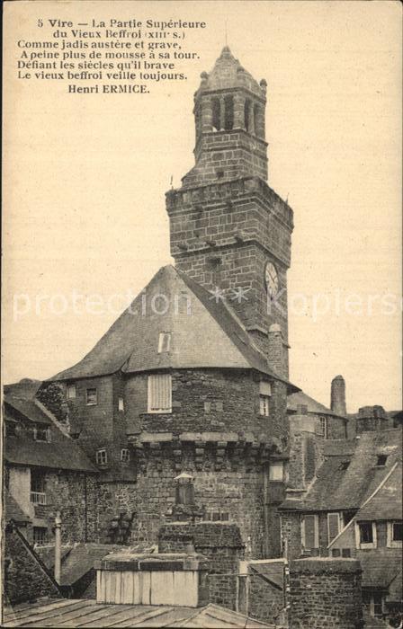 Vire Calvados Partie Superieure du Vieux Beffroi