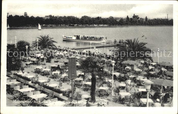 HANNOVER  CITY Blick von der Moenchsee Gaststaette auf den See