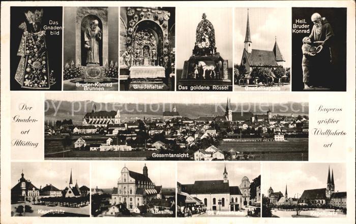 Altoetting Teilansichten Wallfahrtsort Gnadenkapelle Gnadenbild Basilika