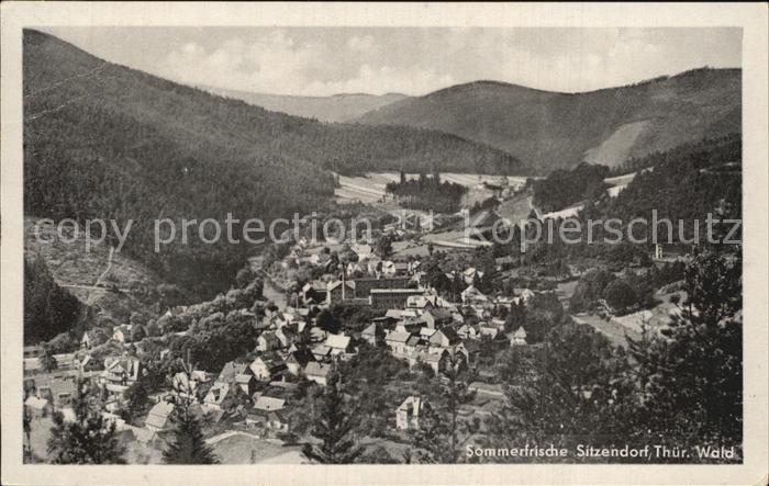 Sitzendorf Thueringen Sommerfrische Panorama