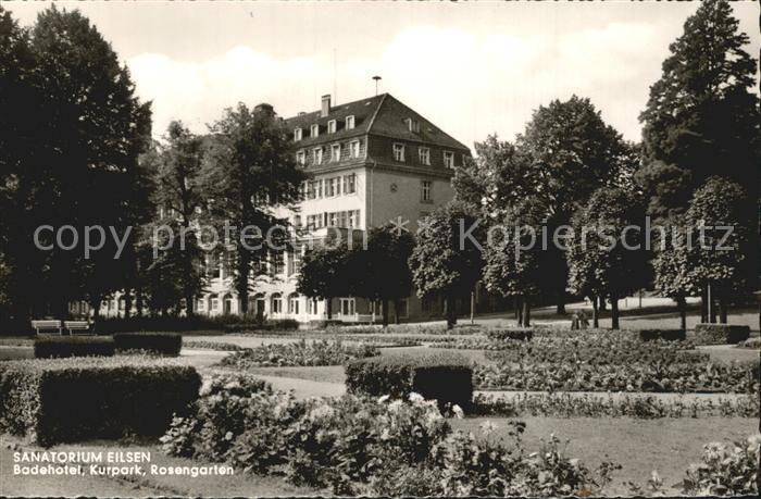 Eilsen Bad Sanatorium Badehotel Kurpark Rosengarten