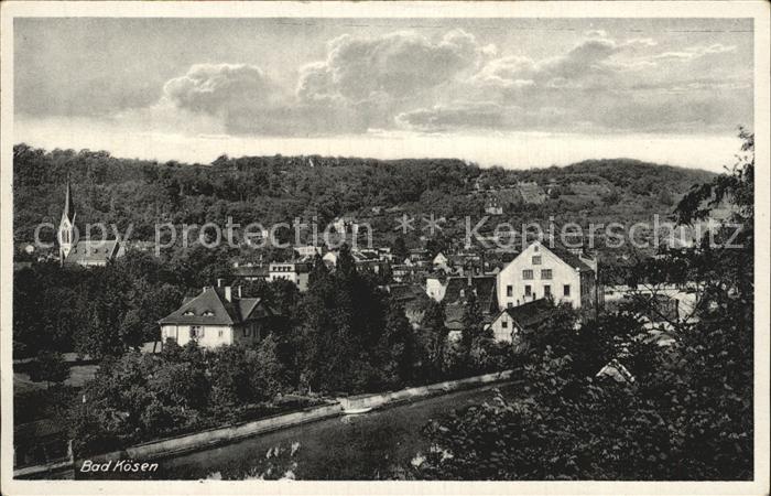 Bad Koesen Ortsansicht mit Kirche