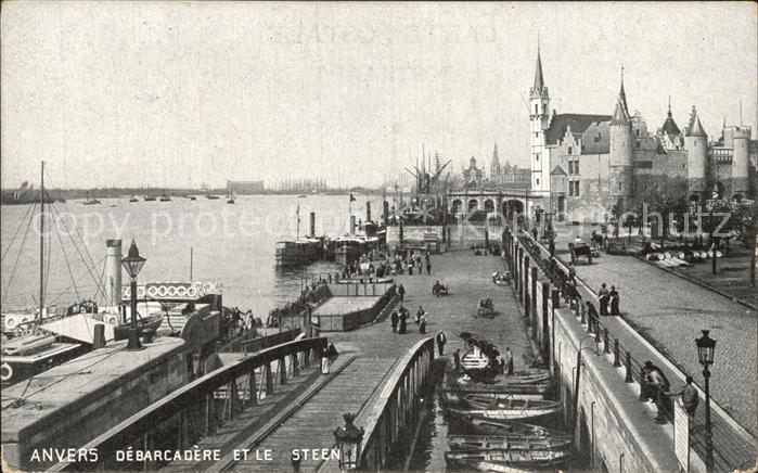 Anvers Antwerpen Debarcadere et le Steen