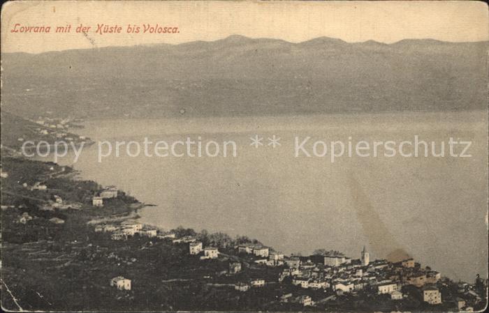 Lovrana mit der Kueste bis Volosca
