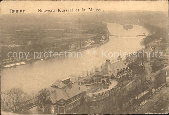 Namur sur Meuse Nouveau Kursaal et la Meuse
