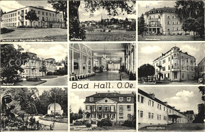 Bad Hall Oberoesterreich Kurhaeuser Park Konzertpavillon Trinkhalle