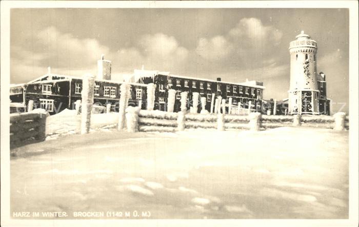 Brocken Harz Harz im Winter