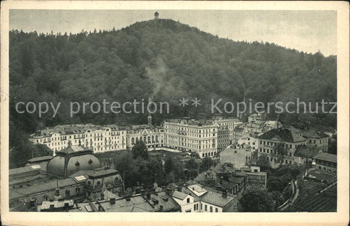 Karlsbad Eger Blick gegen Grand Hotel Pupp