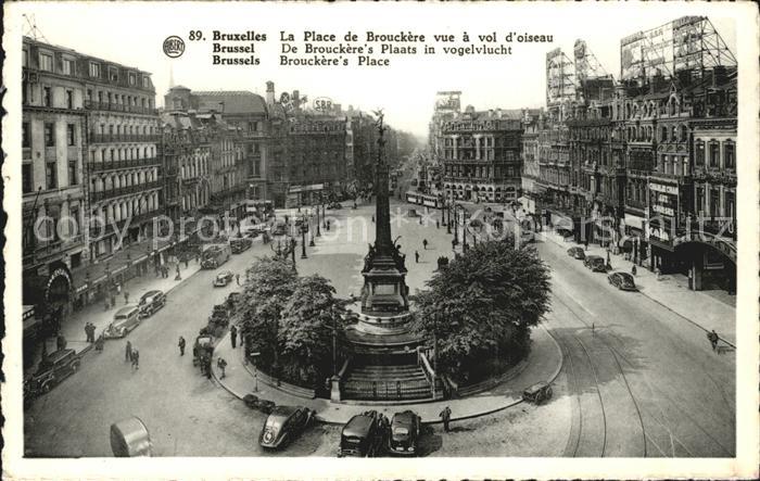Bruxelles Bruessel Place de Brouckere vue a vol d oiseau Monument
