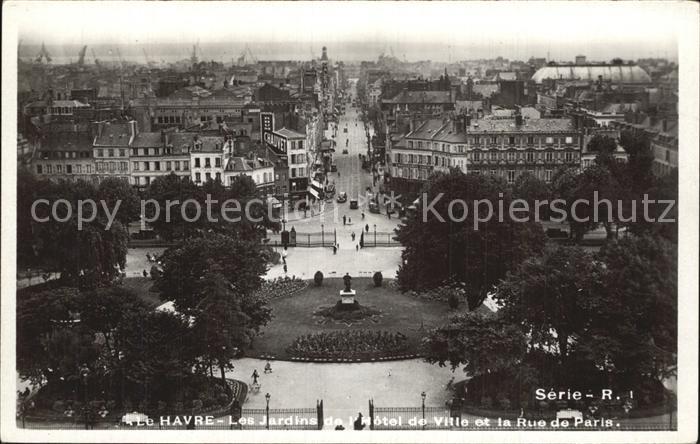 Le Havre Les Jardins de l Hotel de Ville Rue de Paris