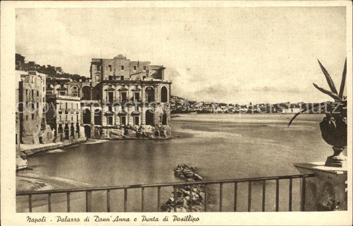 Napoli Neapel Palazzo di Donn Anna e Punta di Posillipo