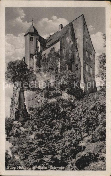 Hohnstein Saechsische Schweiz Burg Hohnstein