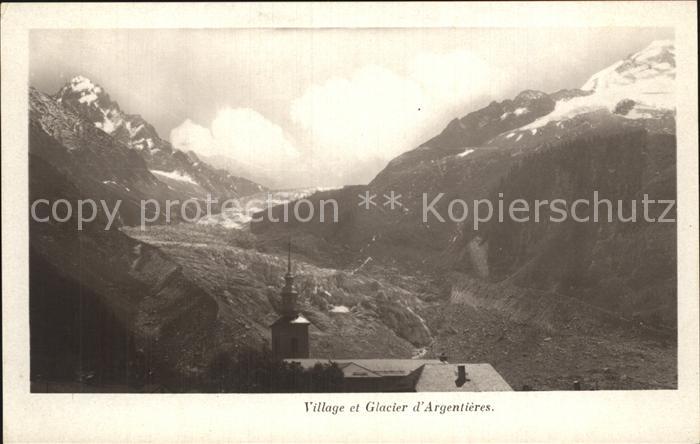 Argentiere Haute-Savoie Village et Glacier d_Argentieres
