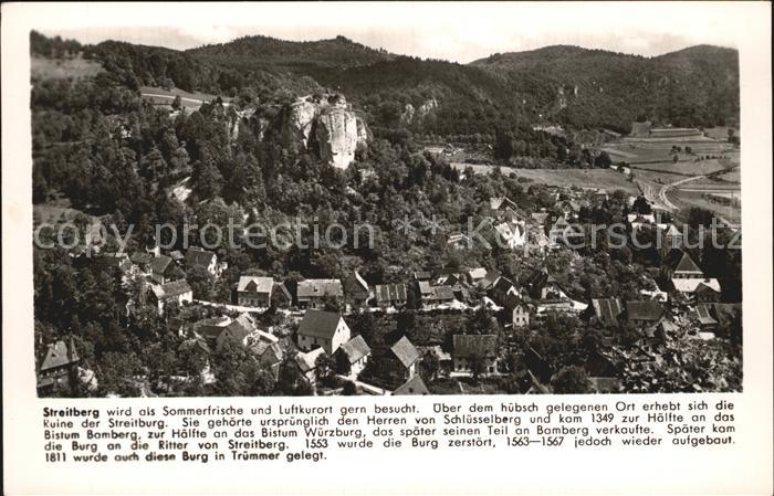 Streitberg Oberfranken Panorama Ruine Streitburg