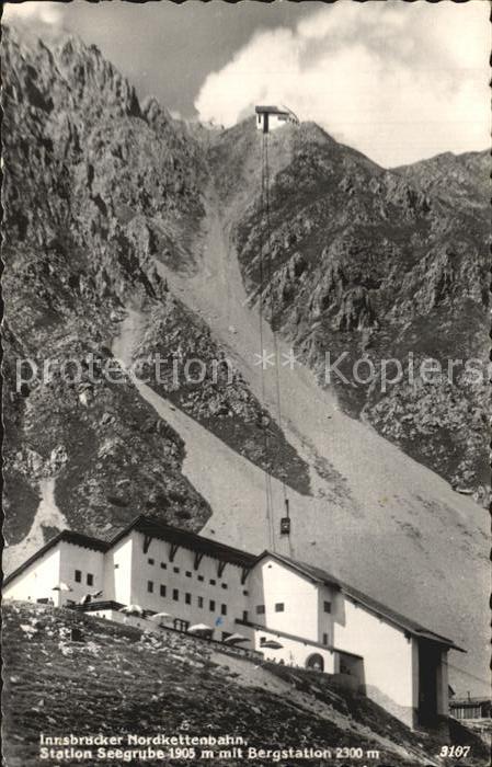 Innsbruck Innsbrucker Nordkettenbahn Station Seegrube mit Bergstation