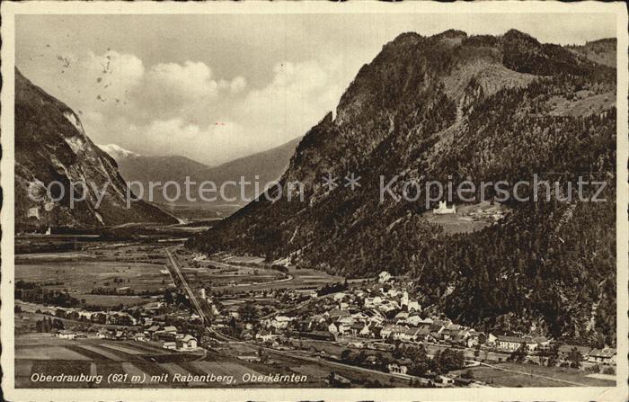 Oberdrauburg Kaernten mit Rabantberg
