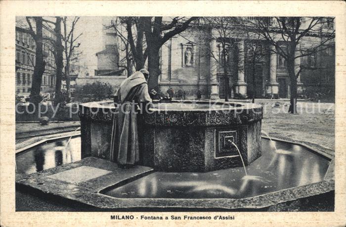 Milano Fontana a San Francesco d Assisi