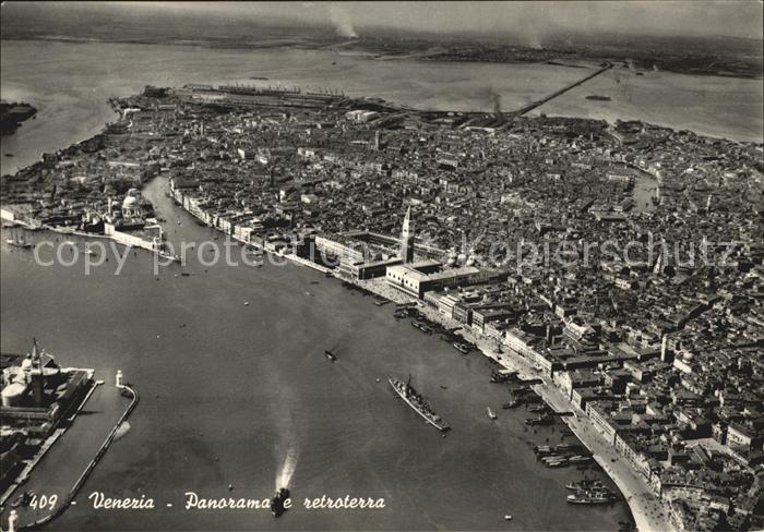 Venezia Venedig Panorama e retroterra veduta aerea