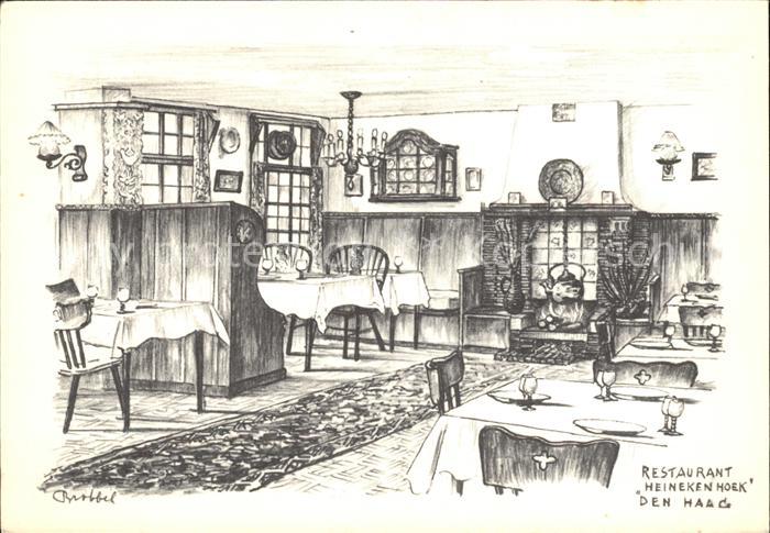 Den Haag Heineken Hoek Taveerne Restaurant Kuenstlerkarte