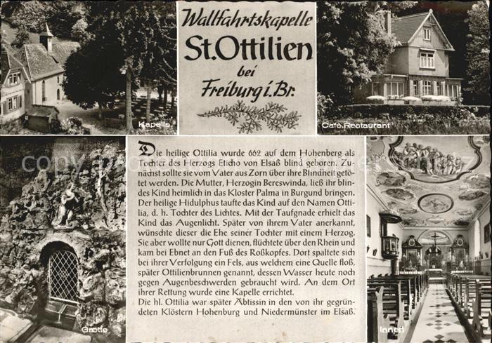 St Ottilien Freiburg Wallfahrtskapelle Grotte Waldrestaurant