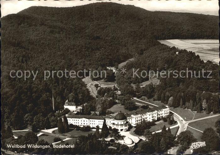 Bad Wildungen Badehotel Fliegeraufnahme