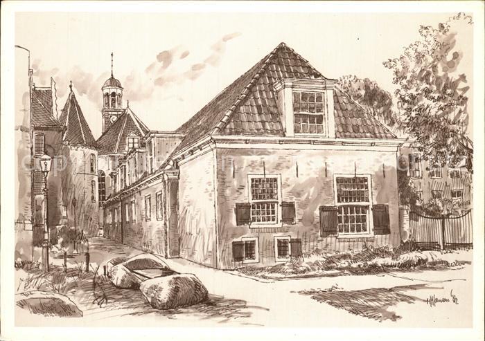 Assen Museumlaantje Kuenstlerkarte