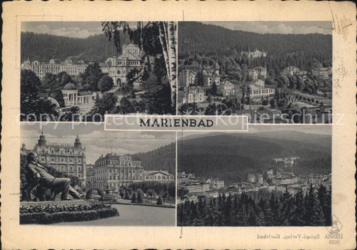 Marienbad Tschechien Boehmen Teilansichten