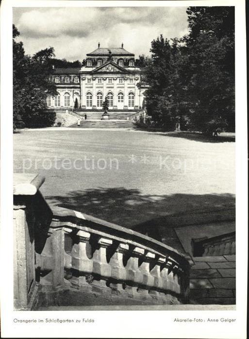 FULDA Hessen Orangerie und Schlossgarten