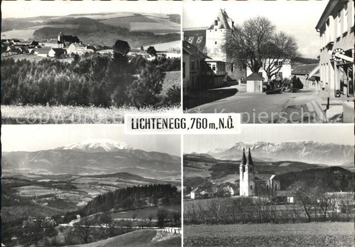 Lichtenegg Niederoesterreich Panorama Teilansicht Kirche